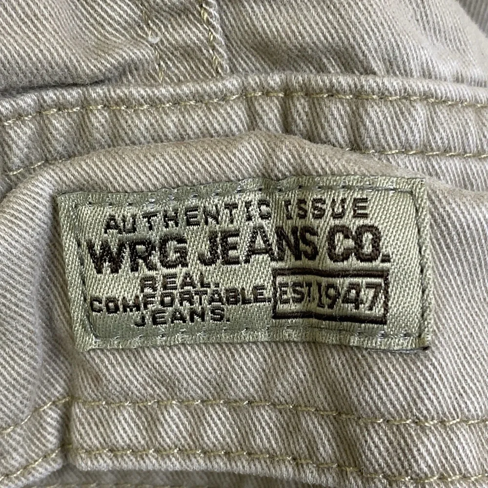 Wrangler Cargo Pants Men Beige Measures 35x32.5 No Sizing Baggy Grunge Workwear
